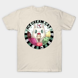 Icecream Cat - 1 Free Cone T-Shirt